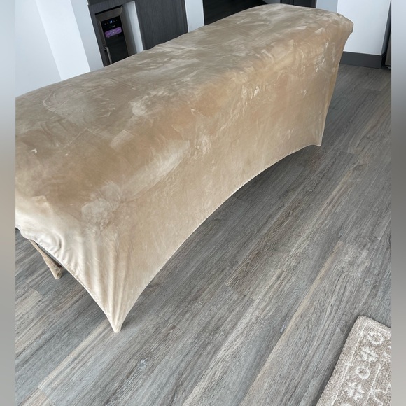 LASH BED VELVET COVER IN TAN BEIGE COLOR - Picture 4 of 9